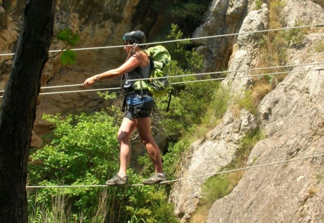  on the via ferrata 